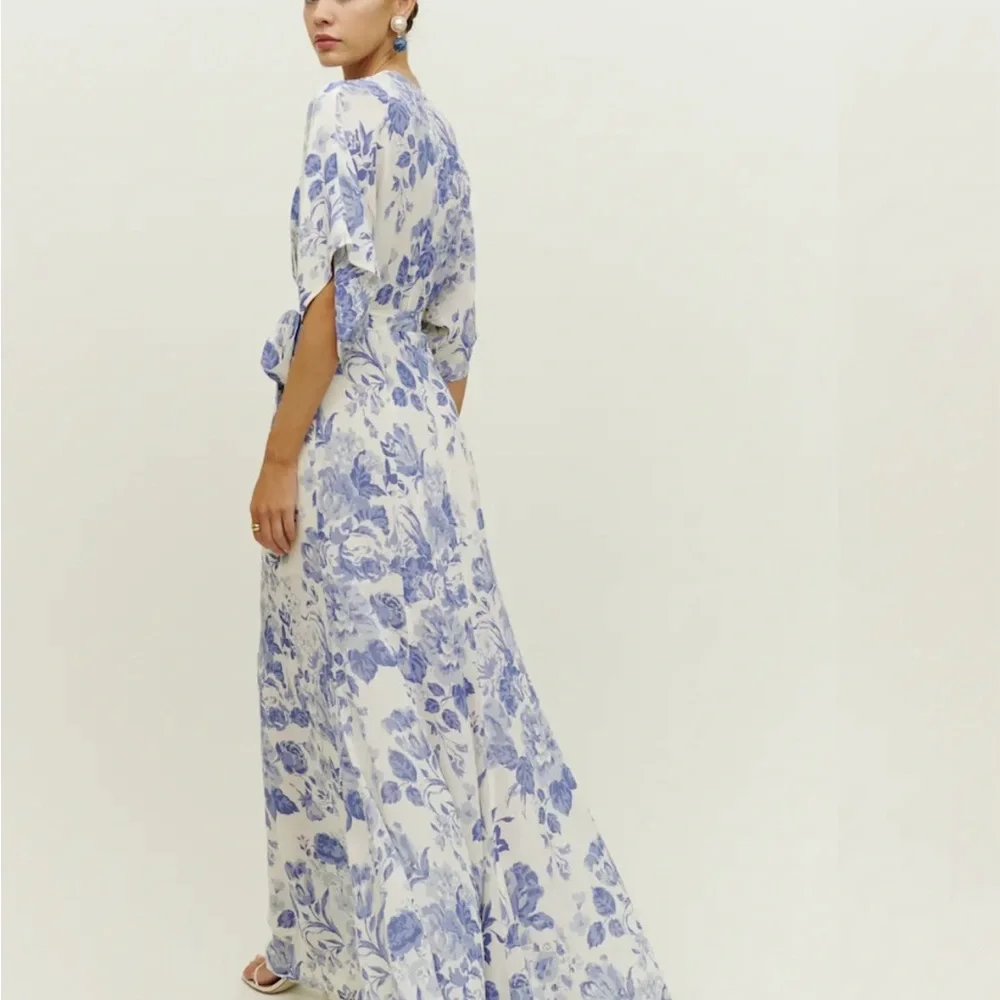 Reformation Floral Wrap Maxi Dress - Picture 3 of 7